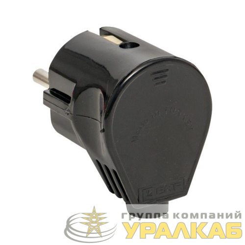 Вилка угловая 16А 250В усиленная с заземл. черн. PROxima EKF AVY16-30-r детальная картинка