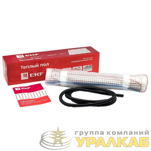 Комплект "Теплый пол" (мат) двухжил. "Уют" 2.5кв.м 375Вт PROxima EKF nm2-375-2.5 детальная картинка