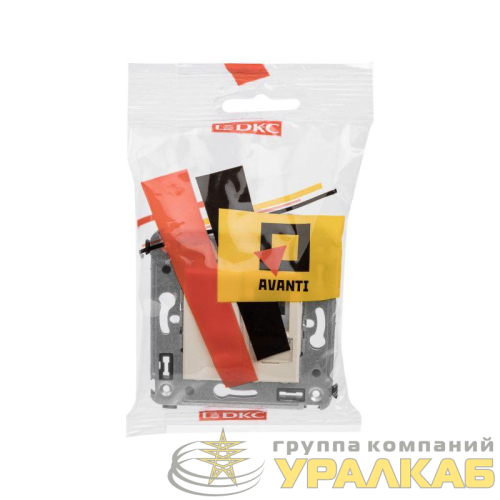 Розетка телефонная 1-м СП Avanti "Ванильная дымка" RJ12 DKC 