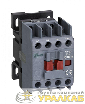 Контактор КМ-102 3п 18А кат. 230В AC 1НО AC-3 AC-4 DEKraft 22003DEK