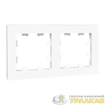 Рамка 2-м Эпика пластик бел. EKF 