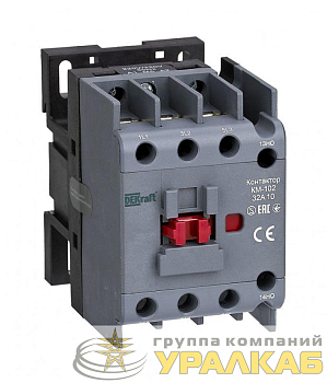 Контактор КМ-102 3п 32А кат. 230В AC 1НО AC-3 AC-4 DEKraft 22005DEK