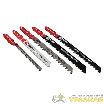 Набор пилок для электролобзика Universal (дерево металл) (SK5+HSS) 5шт Expert EKF npl-set-5