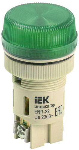 Арматура светосигнальная ENR-22 зел. IEK BLS40-ENR-K06