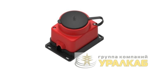 Розетка ОП MultiSet 16А 2P+E 250В IP44 каучук красн. SE 