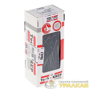 Саморез гипсокартон-дерево 4.2х75 (пакет) (уп.40шт) Tech-Krep/Zitar 125471