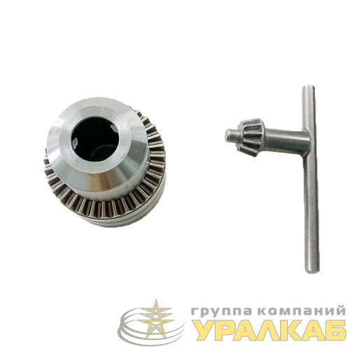 Патрон сверлильный с ключом для сверл 1.5-13.0мм 1/2-20UNF Kranz KR-92-0500 детальная картинка
