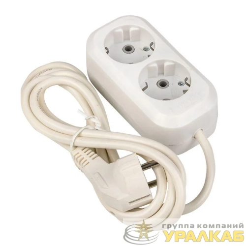 Удлинитель 2х3м с заземл. 16А IP20 Эксперт 3.0кВт ПВС 3х1 EKF UBA16-310-2-03 детальная картинка