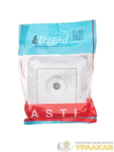 Розетка телевизионная проходная TV СП ASTI IP20 в сборе бел. LEZARD 7081-0202-129 детальная картинка