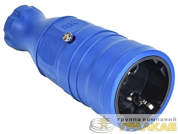 Розетка переносная OMEGA РБп14-1-0м IP20 син. IEK OM-KR20-16-20-P1-00-K07