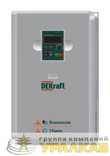 Преобразователь частоты DEKV060 15кВт 380В 3ф с тормозн. модулем DEKraft DEKV060G015T4B детальная картинка