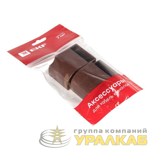 Заглушка 40х25 под темн. дерево Plast PROxima (уп.4шт) EKF ecd-40-25x4 детальная картинка