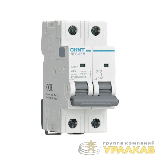 Выключатель автоматический NB8-63M 2п 10А 8In (C) (R) CHINT 
