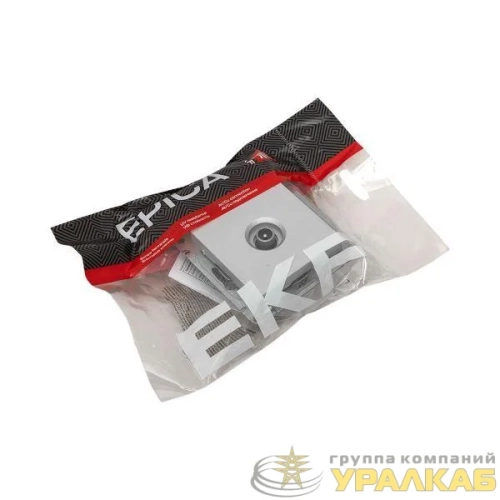 Розетка телевизионная оконечная TV СП Эпика механизм алюм. EKF 