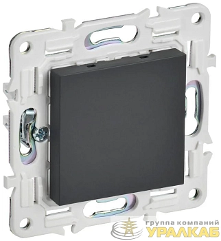 Заглушка с суппортом SKANDY SK-C01G графит IEK SK-PL10-K53