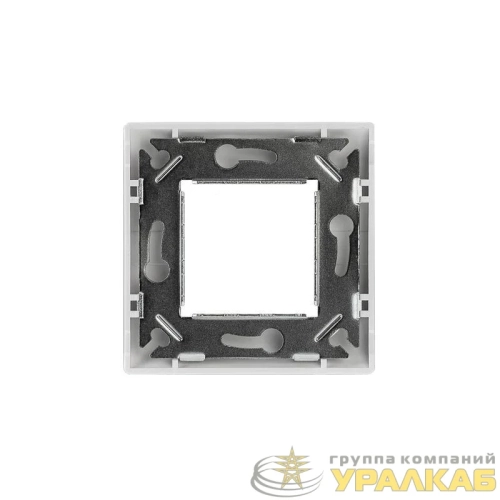 Панель лицевая 80х80 для модуля Mosaic метал. суппорт Rexant 