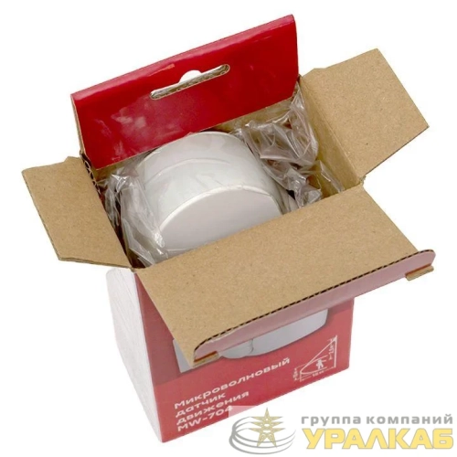 Датчик движения микроволновый MW-704 1200Вт 180град. до 15м IP65 бел. PROxima EKF 
