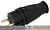 Вилка VX10-B-IP44 16А IP44 прямая с заземл. каучук черн. ЭРА 