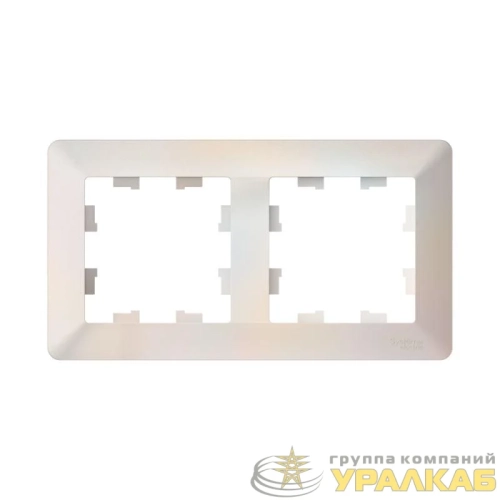 Рамка 2-м AtlasDesign Air жемчуж./дым. бел. SE 
