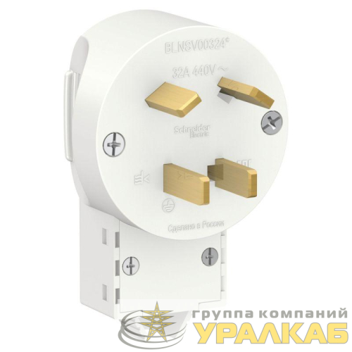 Вилка силовая СП Blanca 3P+E 32А 400В бел. SE BLNSV003241 детальная картинка