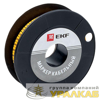 Маркер каб. 6.0кв.мм "6" (ЕС-3) (уп.350шт) EKF plc-KM-6-6