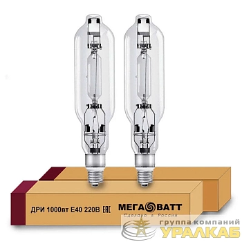 Лампа газоразрядная металлогалогенная ДРИ 1000 220/4000К E40 (12) МЕГАВАТТ 