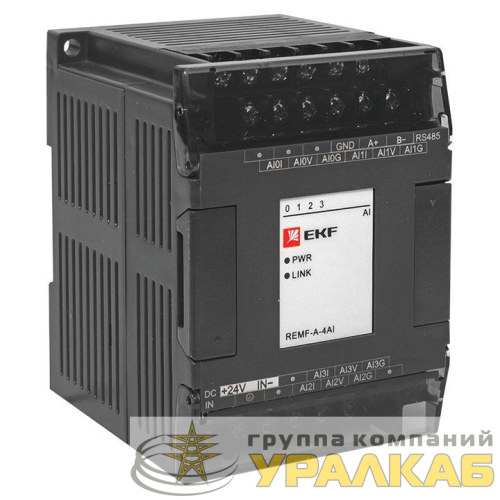 Модуль аналогового ввода REMF 4 PRO-Logic EKF REMF-A-4AI детальная картинка