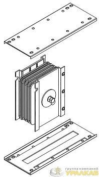 Блок соединительный 800А Al 3L+N+PER НК IP55 IEK LB-0800A4-25-F-J