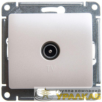 Механизм розетки TV Glossa 4DB проходной перламутр SchE GSL000692