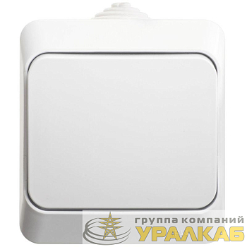 Переключатель проходной 1-кл. ОП Этюд 10А IP44 10AX бел. SE BA10-046B