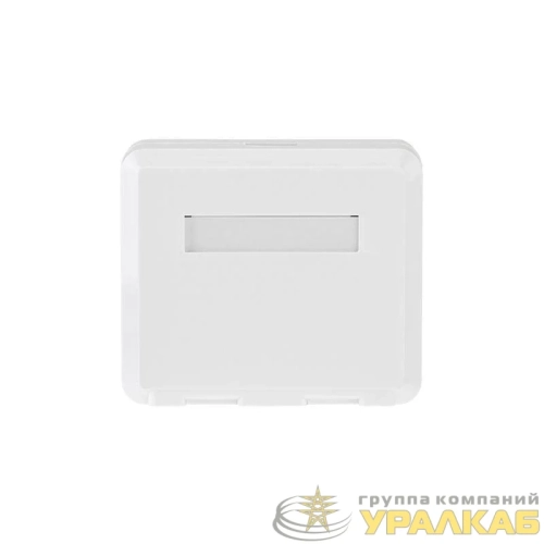 Корпус настенной розетки под 2 модуля Keystone Jack бел. Rexant 