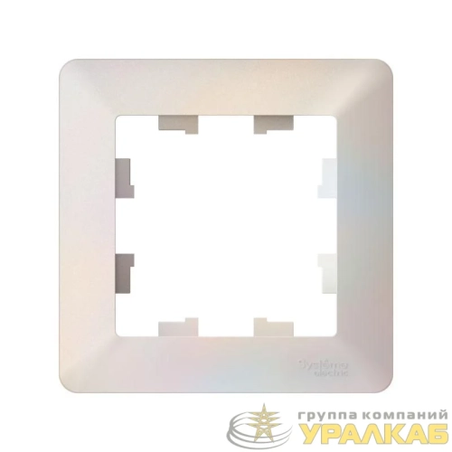 Рамка 1-м AtlasDesign Air жемчуж./дым. бел. SE 