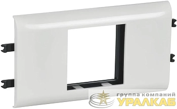 Суппорт 2мод. Mosaic для кабель-канала DLP с крышкой 65мм ИЭК Leg 