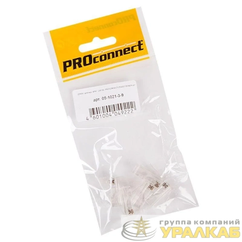Джек штекер 8Р8С CAT 5е (уп.5шт) PROCONNECT 05-1021-3-9 детальная картинка