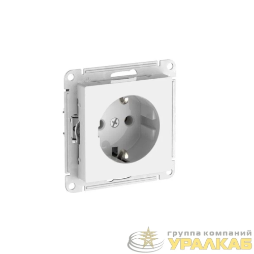 Розетка AtlasDesign 16А с заземл. быстрозажим. клем. механизм бел. SE 