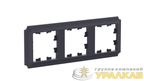 Рамка 3-м AtlasDesign Antique универс. карбон SE 