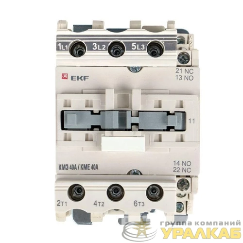 Контактор КМЭ 40А кат. 195.5-253В AC 1НО+1НЗ EKF ctr-s-40-220 детальная картинка