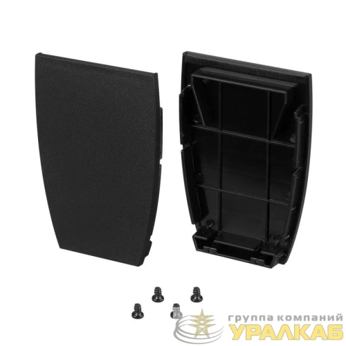 Заглушка LINE-5075-U-HONEYCOMB BLACK глухая металл (комплект) Arlight 