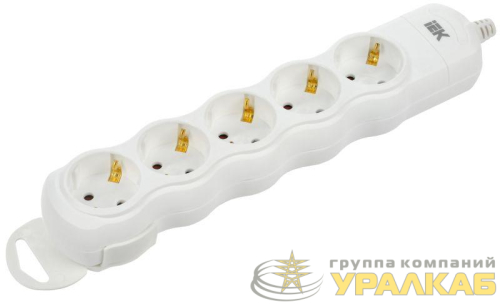 Колодка удлинителя 5-мест. с заземл. РПр05 IEK WYP10-D-KP-16-05-ZS-K01 детальная картинка