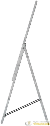 Лестница трехсекционная 3х9 H=257/426/591см 11.18кг алюм. FIT 