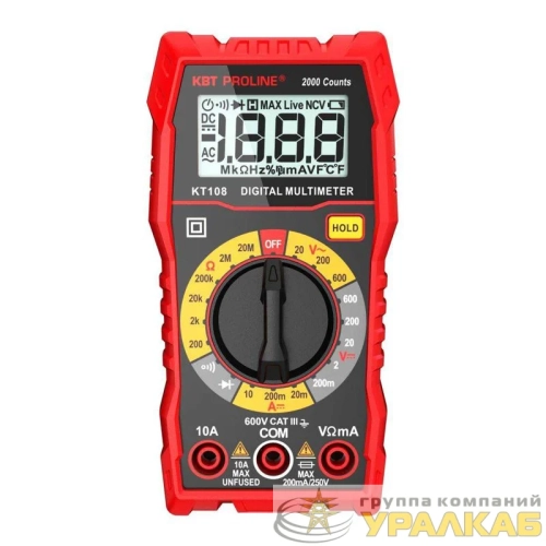 Мультиметр цифровой KT 108 "PROLINE" КВТ 