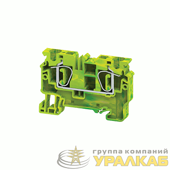 Клемма заземляющая пружинная OptiClip CXG-6-PE-I-(0.2-6)-PEN КЭАЗ 289761