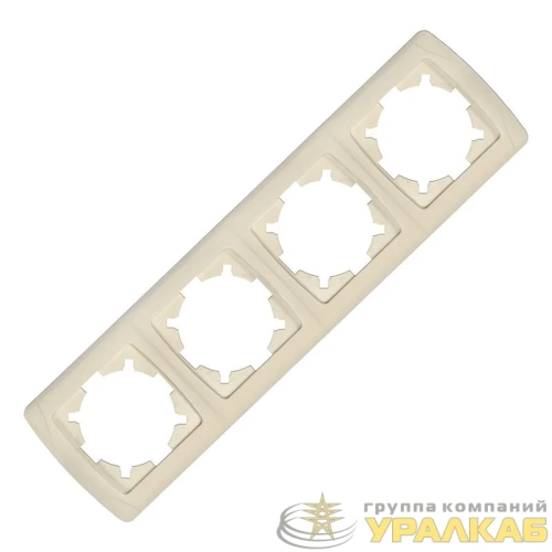 Рамка 4-м Маргарита горизонт. сл.кость (ivory) UNIversal 