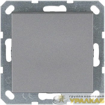 Кнопка звонка 1-кл. 10А IP20 механизм алюм. Jasmart G3010S