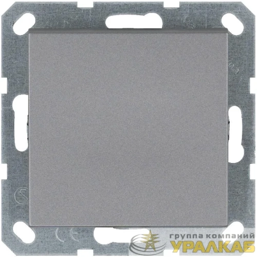 Кнопка звонка 1-кл. 10А IP20 механизм алюм. Jasmart G3010S детальная картинка