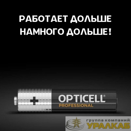 Элемент питания алкалиновый AAA/LR03 (блист. 12шт) Professional Opticell /6052006