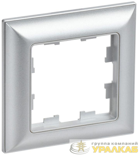 Рамка 1-м BRITE РУ-1-Бр алюм./алюм. IEK BR-M12-12-K47 детальная картинка