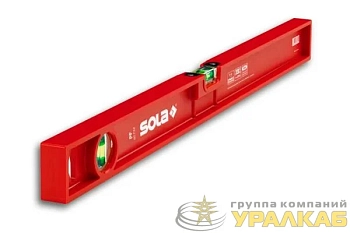 Уровень пластиковый PF 80 L=80см 2 глазка точн. 1.00мм/м SOLA 01413101