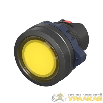 Головка кнопки плоская прозрачная без фиксации желт. DKC 