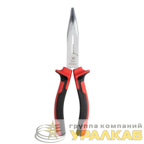 Длинногубцы изогнутые 200мм Master Basic EKF dgi-200-mas детальная картинка